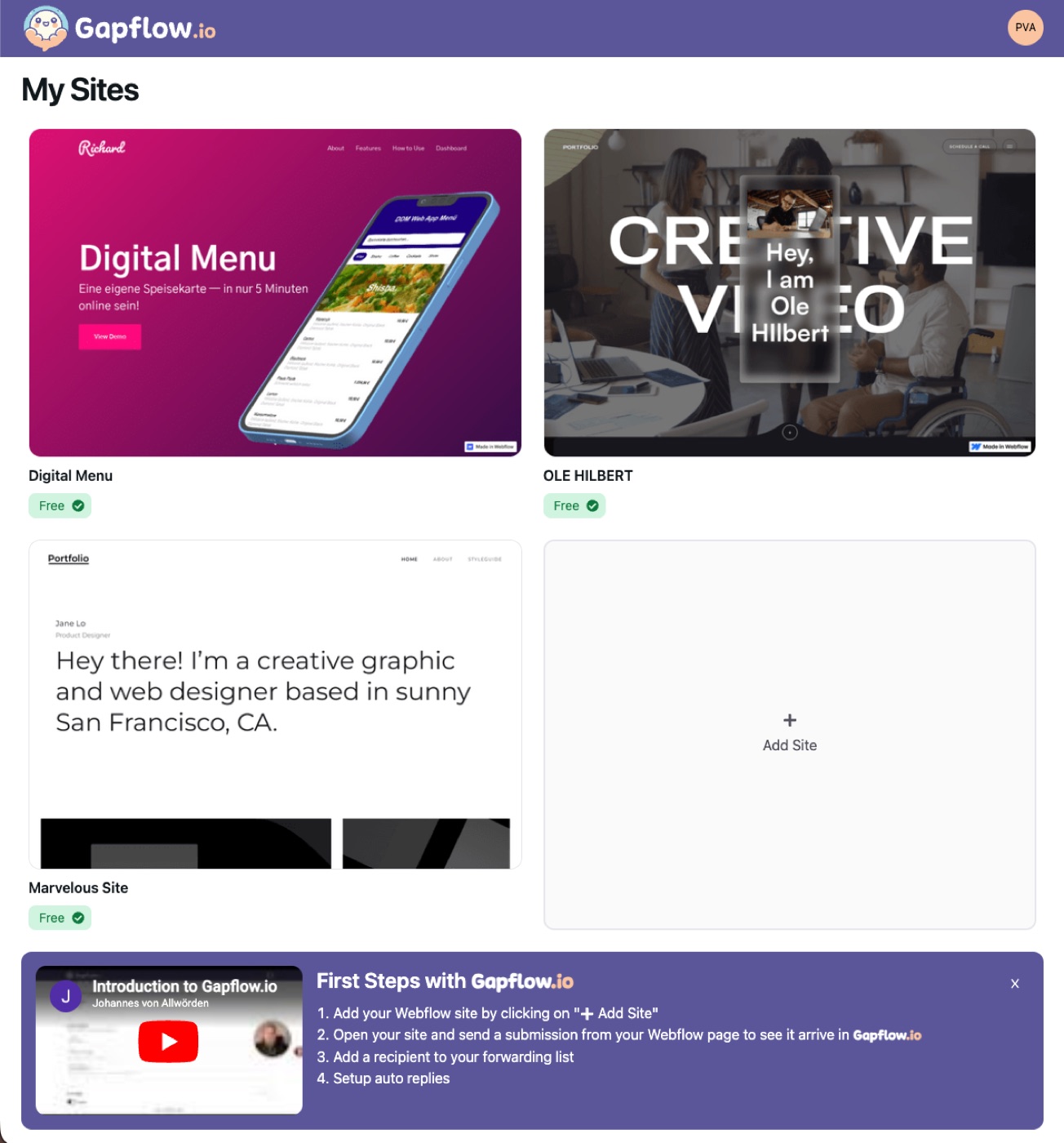 Screenshot Gapflow